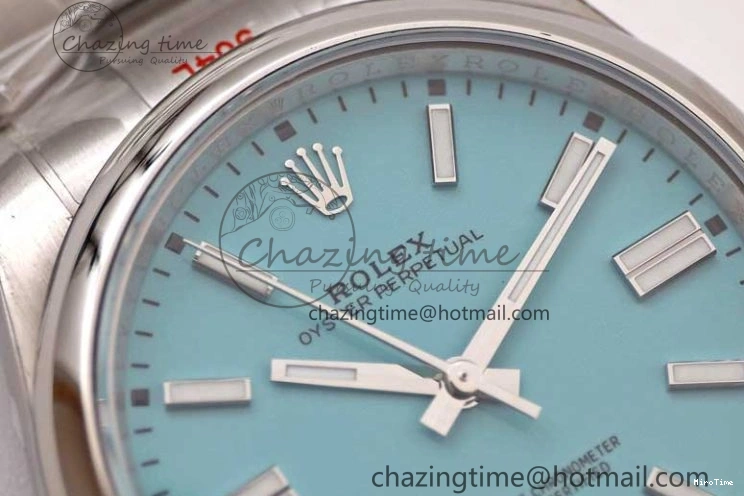 MiroTime 1219 Sleek Oyster Perpetual 41mm 124300 EWF 1:1 Best Edition 904L Steel Tiffany Blue Dial on SS Bracelet A 2191